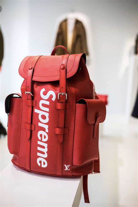 false supreme x Lv backpack